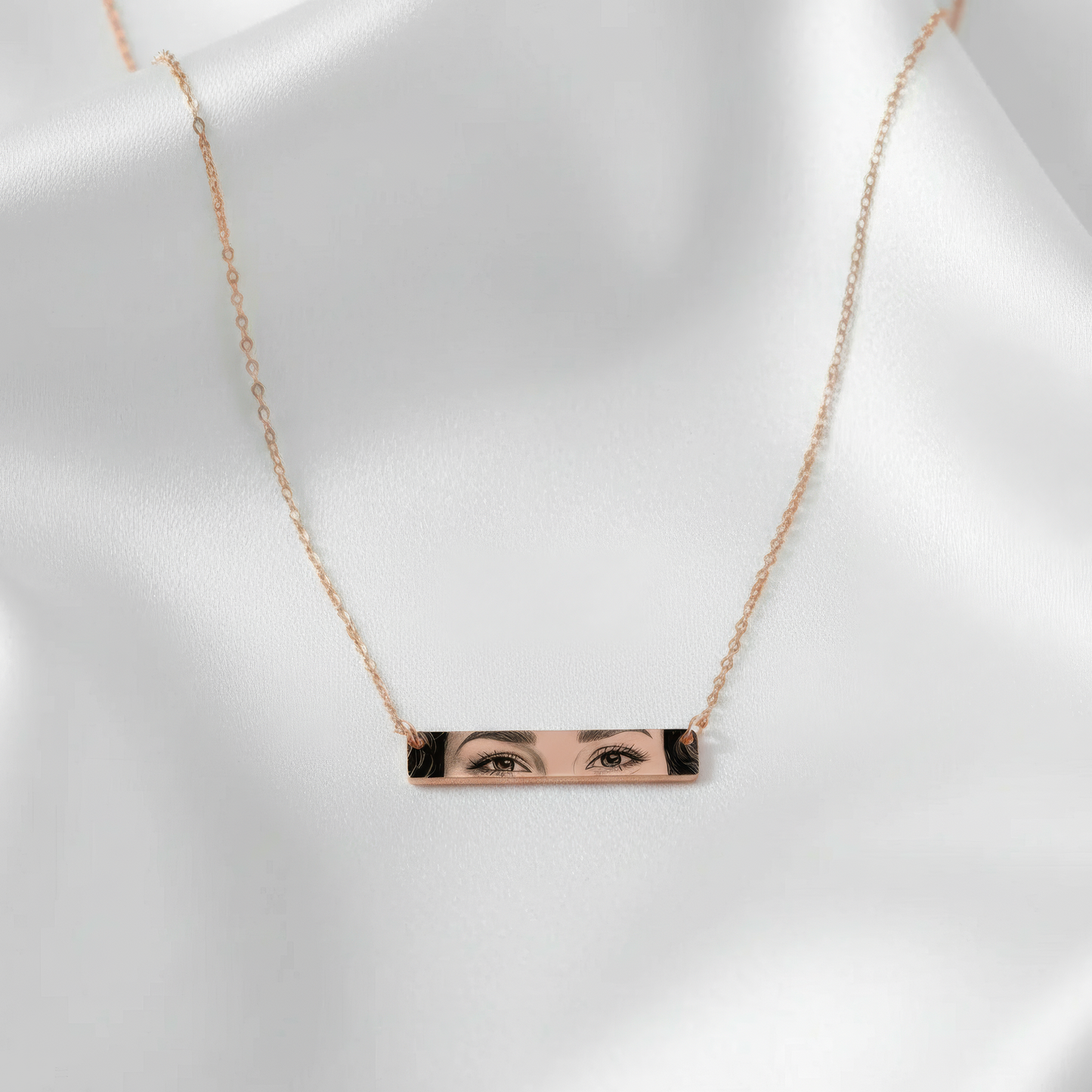 Personalized Manga Bar Necklace