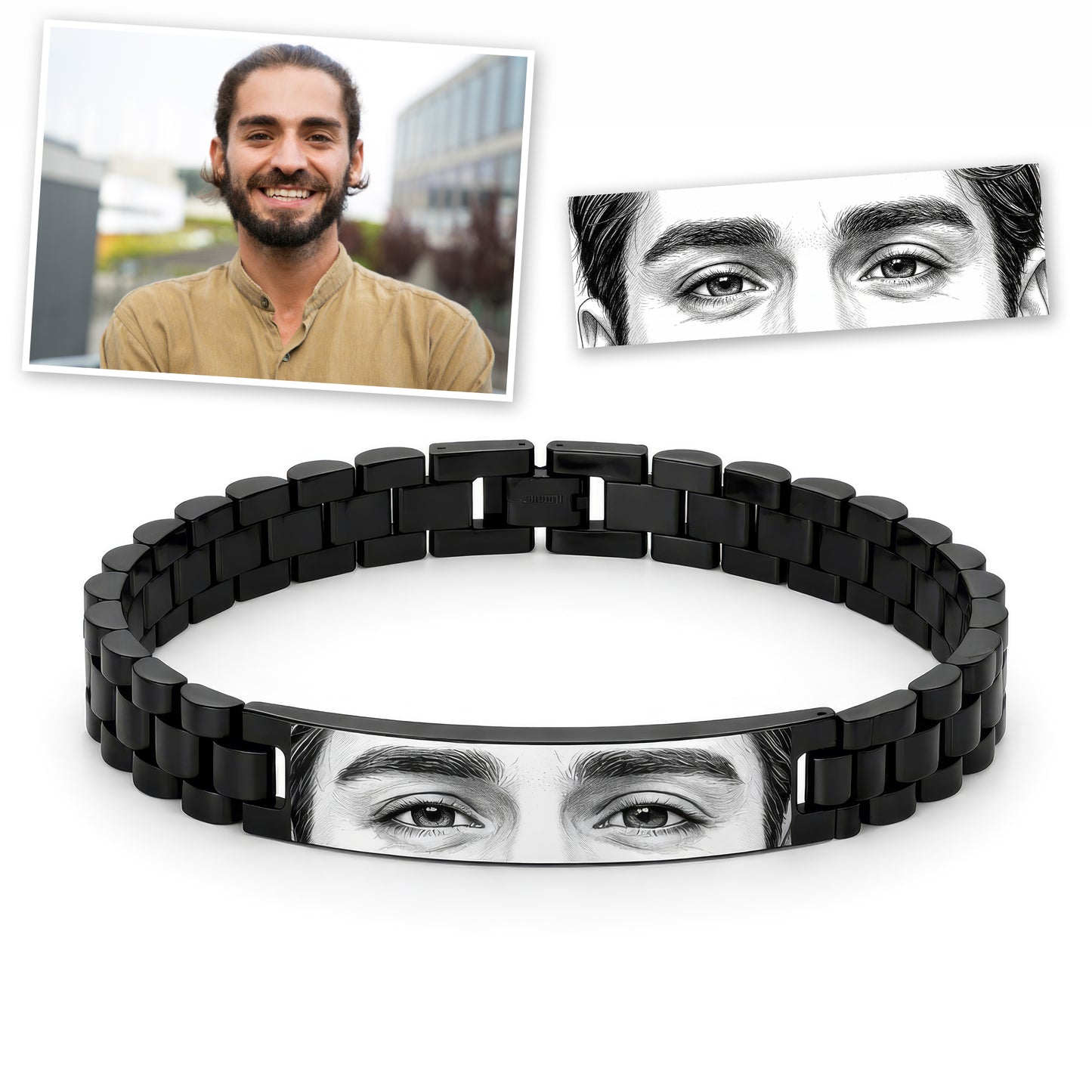 Men’s Personalized Manga Bracelet