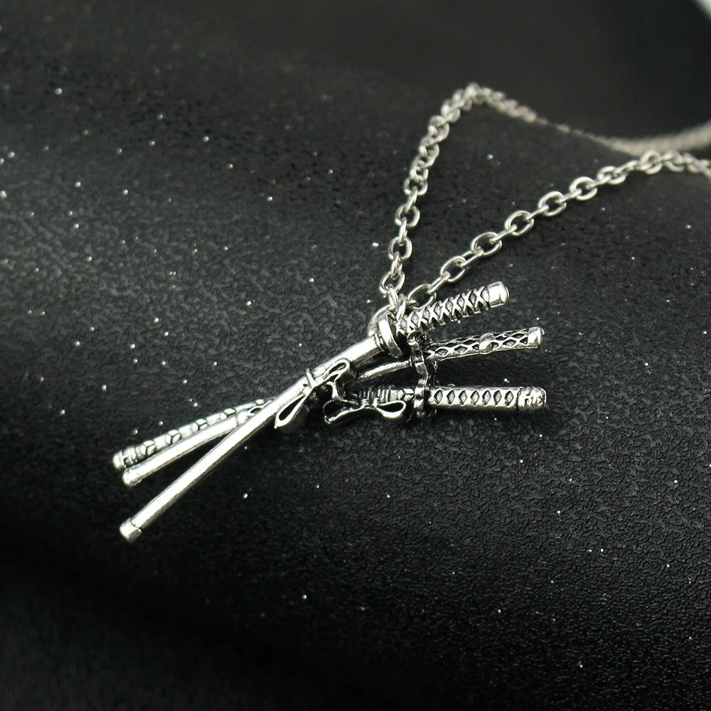 3 Katana Necklace